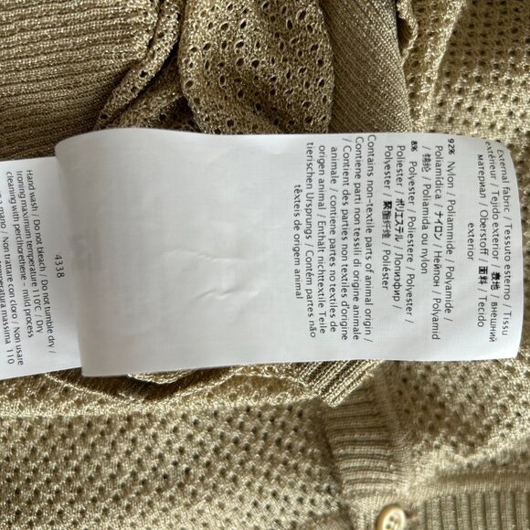 Missoni Gold Knit Cardigan Size IT 46/US 10 - Picture 8 of 8